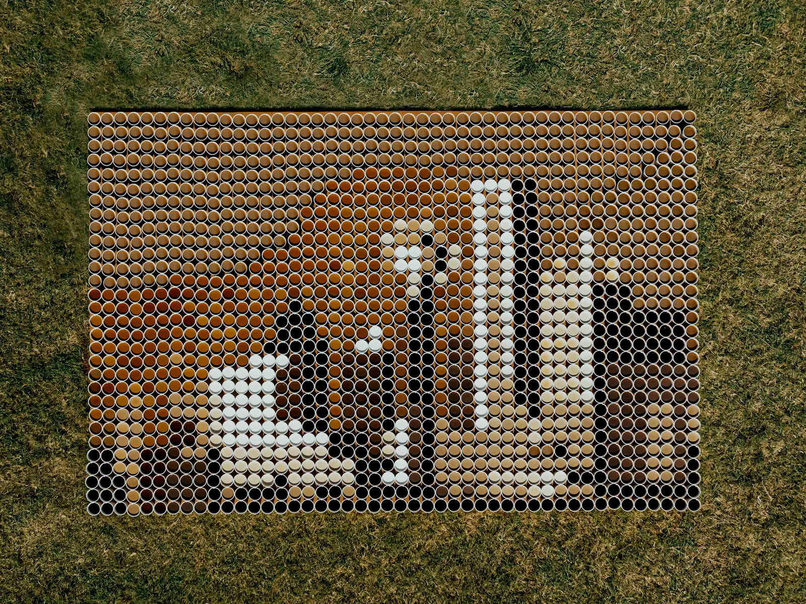 'Brewed by Dallas' Live Art Installation Unveiled at Reunion Tower Using 1,400 Cups of Coffee